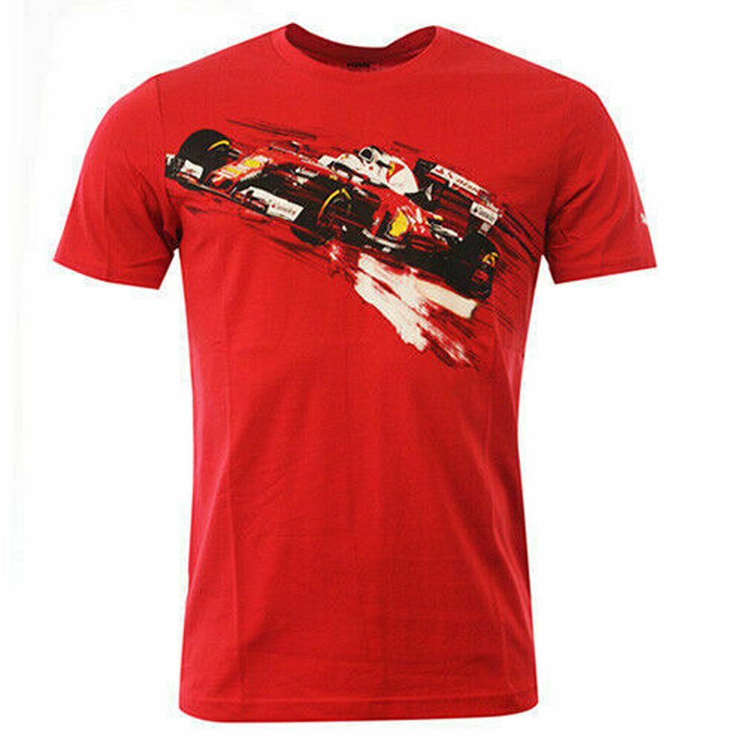 Puma Scuderia Ferrari Short Sleeve Crew Neck Red Mens T-Shirt 762146 01