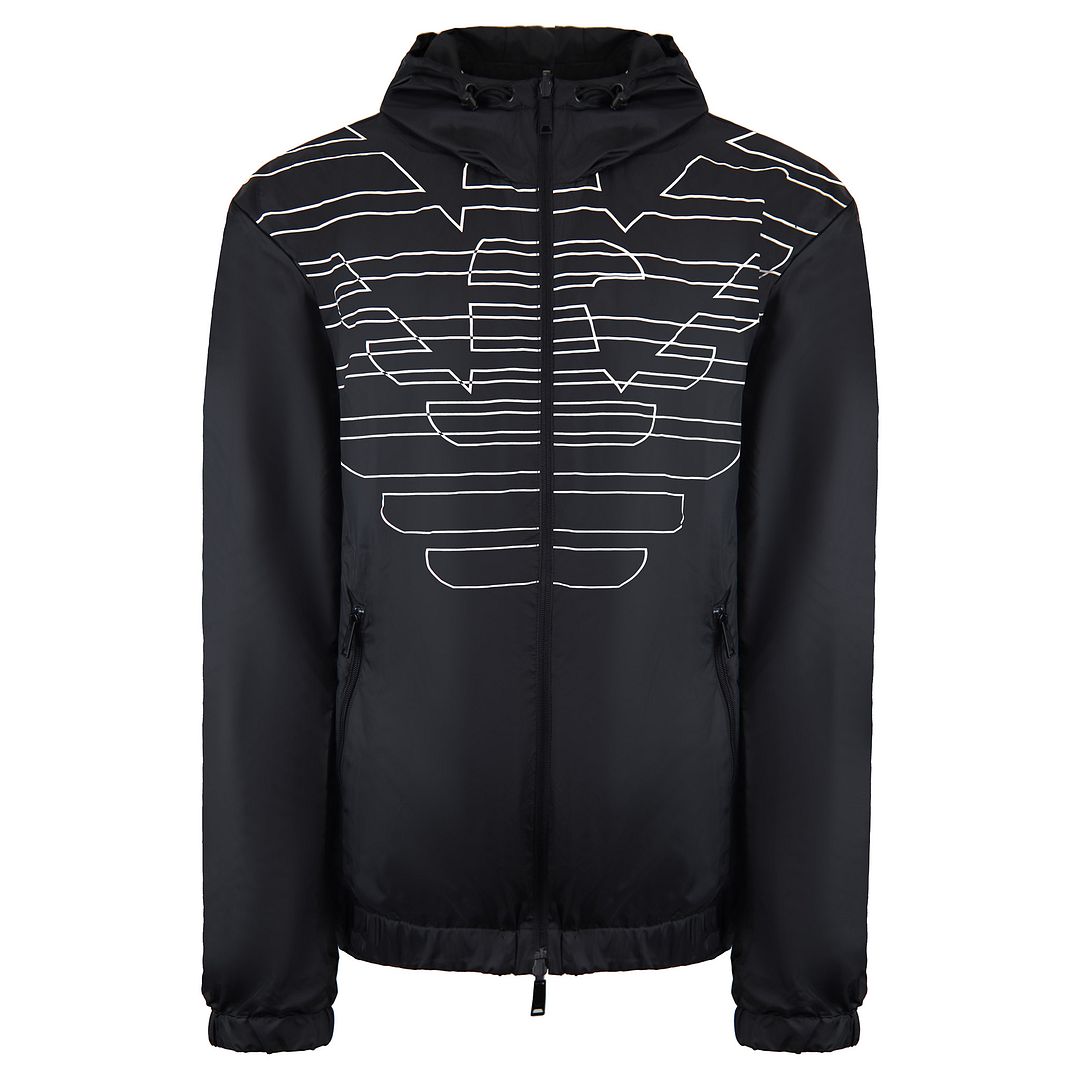 Emporio Armani Logo Mens Black Reversible Jacket