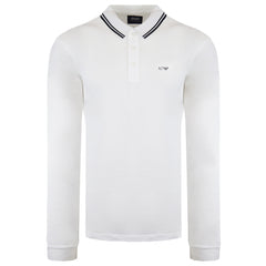 Armani Jeans Mens White Polo Shirt