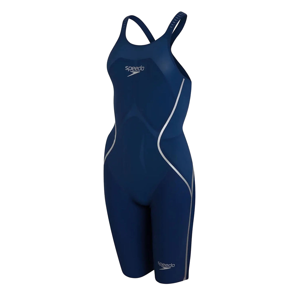 Speedo Fastskin LZR Racer X Openback Kneeskin Navy Womens Swimwear