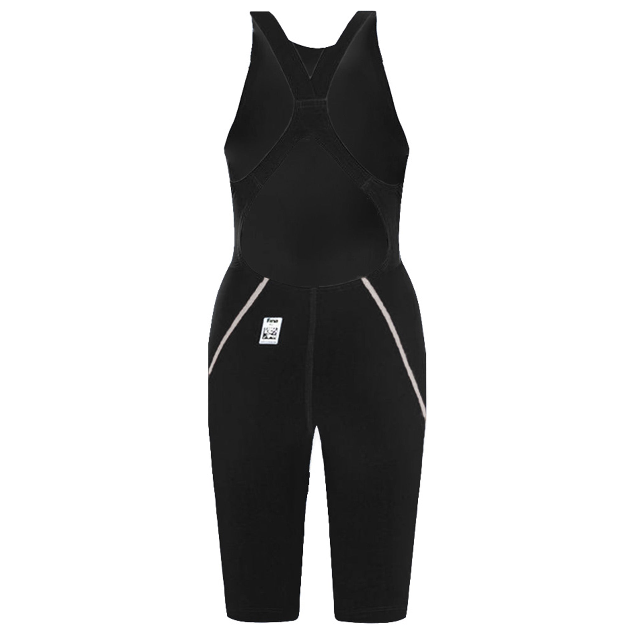 Speedo Fastskin LZR Racer X Openback Kneeskin Black Juniors Swimsuit