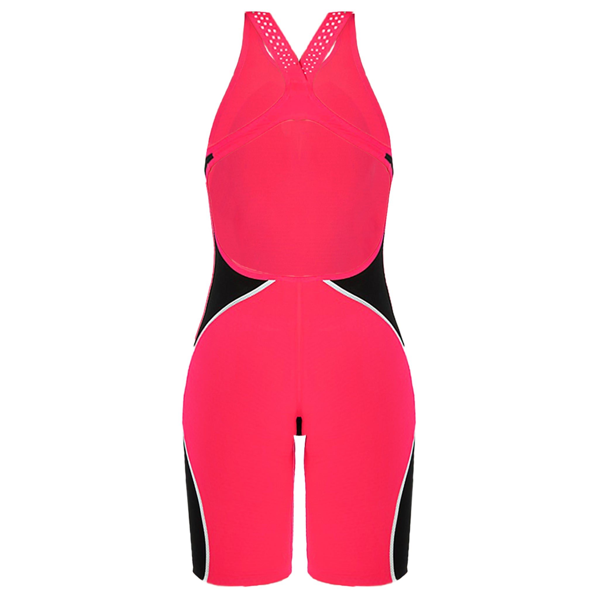 Speedo Fastkin LZR Pure Intent Openback Kneeskin Red Womens Swimsuit