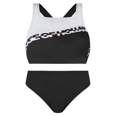 Speedo Printed House Of Holland Womens Black/White Two Piece Bikini Set