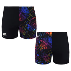 Speedo All Over Print Digital Star Wars Leg Black Junior Aquashorts