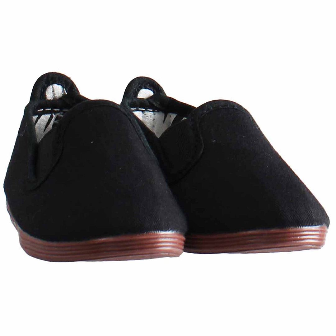 Flossy Pamplona Kids Black Plimsolls