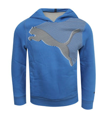 Puma Classic Cat Story Logo Kids Junior Light Blue Sweat Hoodie