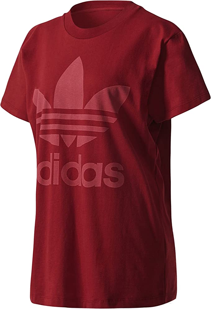 Adidas Trefoil Womens Burgundy T-Shirt