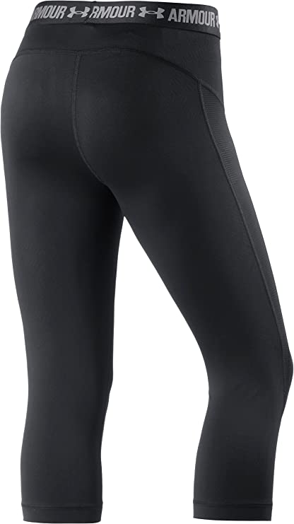 Under Armour HeatGear Womens Black Capri Leggings