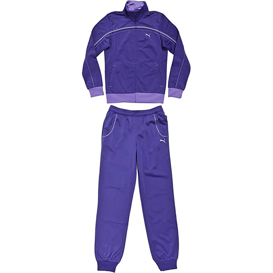 Puma Logo Kids Purple Tracksuit