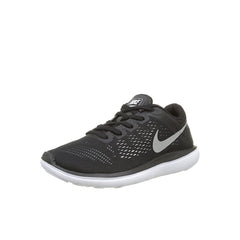 Nike Flex 2016 Run (GS) Lace Up Black Synthetic Kids Running Trainers 834275 001