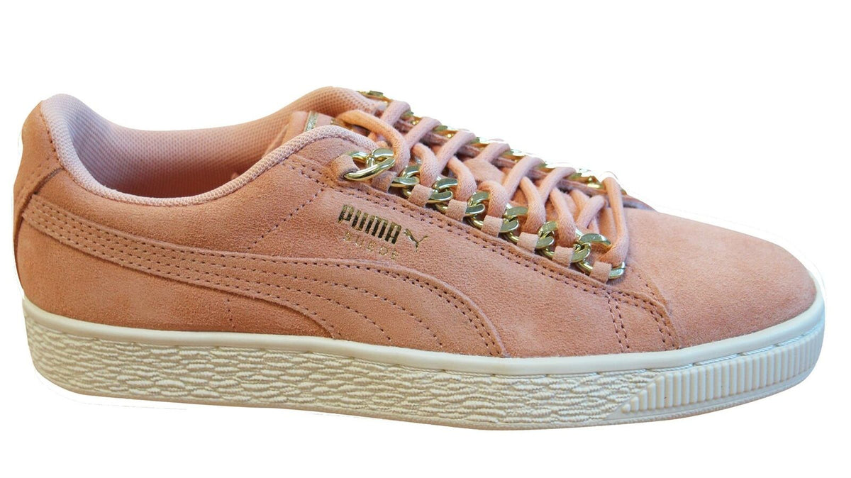 Puma Suede Classic x Chain Womens Coral Trainers