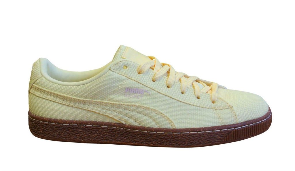 Puma Basket Ripstop Mens Yellow Trainers