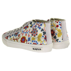 SeaVees California Special Liberty Lace-Up Multicolor Canvas Womens Plimsolls