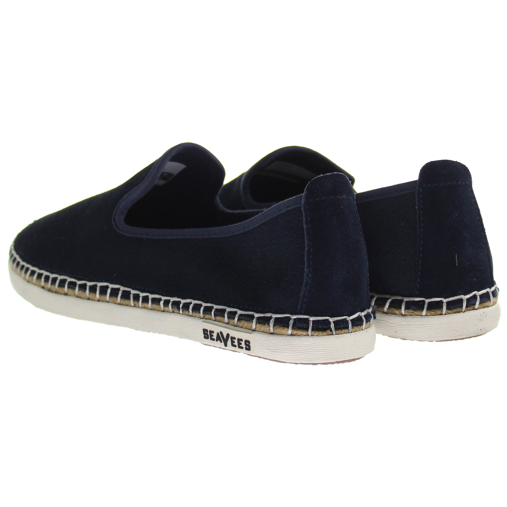 SeaVees Ocean Park Womens Blue Suede Espadrilles