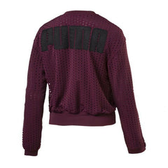 Puma Luxe Womens Burgundy Cardigan