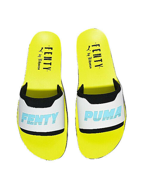 Puma x Rihanna Fenty Womens Yellow Sliders