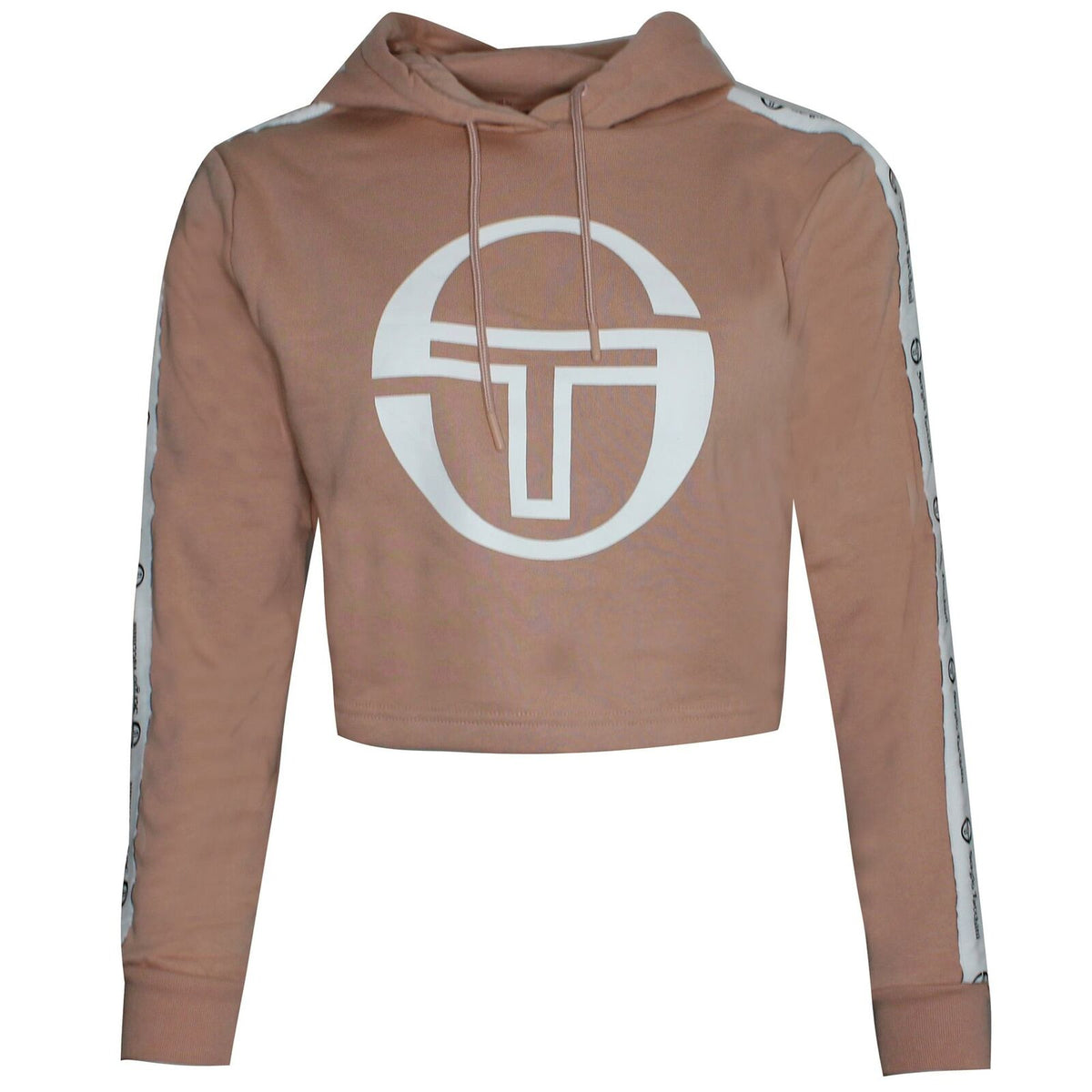 Sergio Tacchini Goran Womens Pink Cropped Hoodie