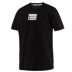 Puma Rebel Up Basic Tee Casual T-Shirt Black - Mens