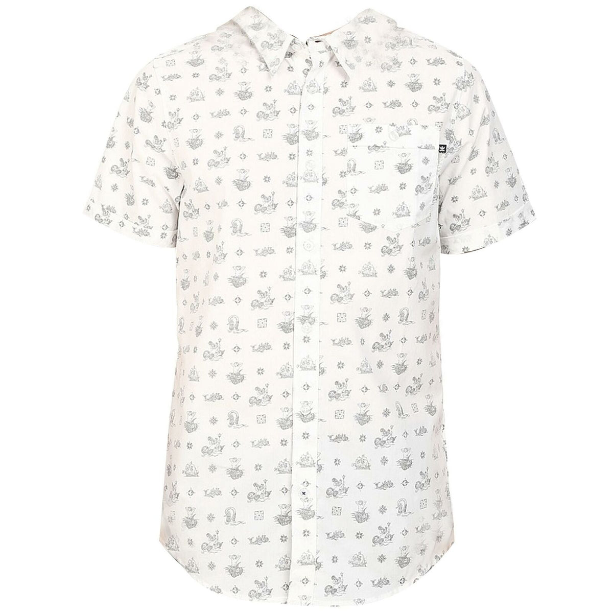 Adidas Woven Jake Branca Mens White Shirt