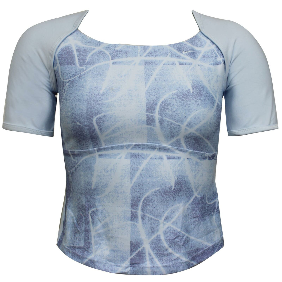 Nike Logo Womens Blue Cropped Top