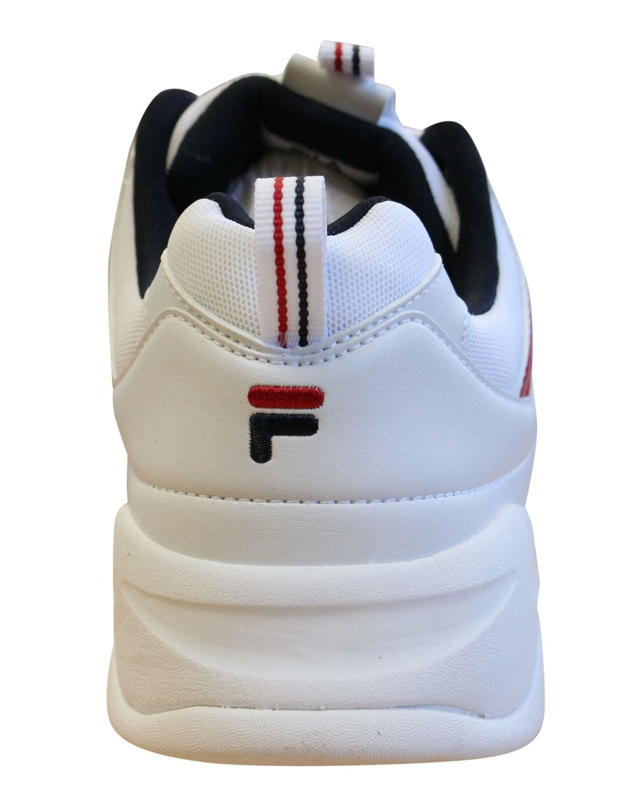 Fila Ray Low Mens Trainers White Navy Red Lace Up Casual Shoes 1010561 150