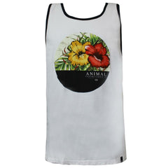 Animal Yonder Mens White Vest