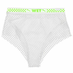 Puma x Rihanna Fenty Womens White Mesh-Trimmed Bikini Bottoms