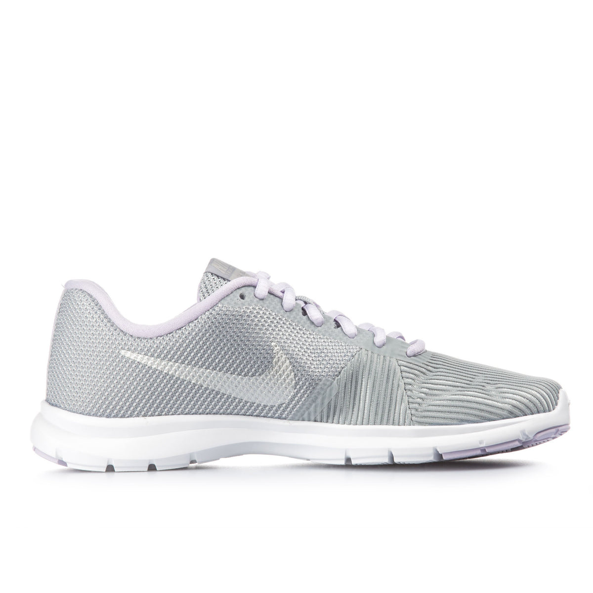 Nike Flex Bijoux Lace Up Grey Synthetic Womens Running Trainers 881863 008