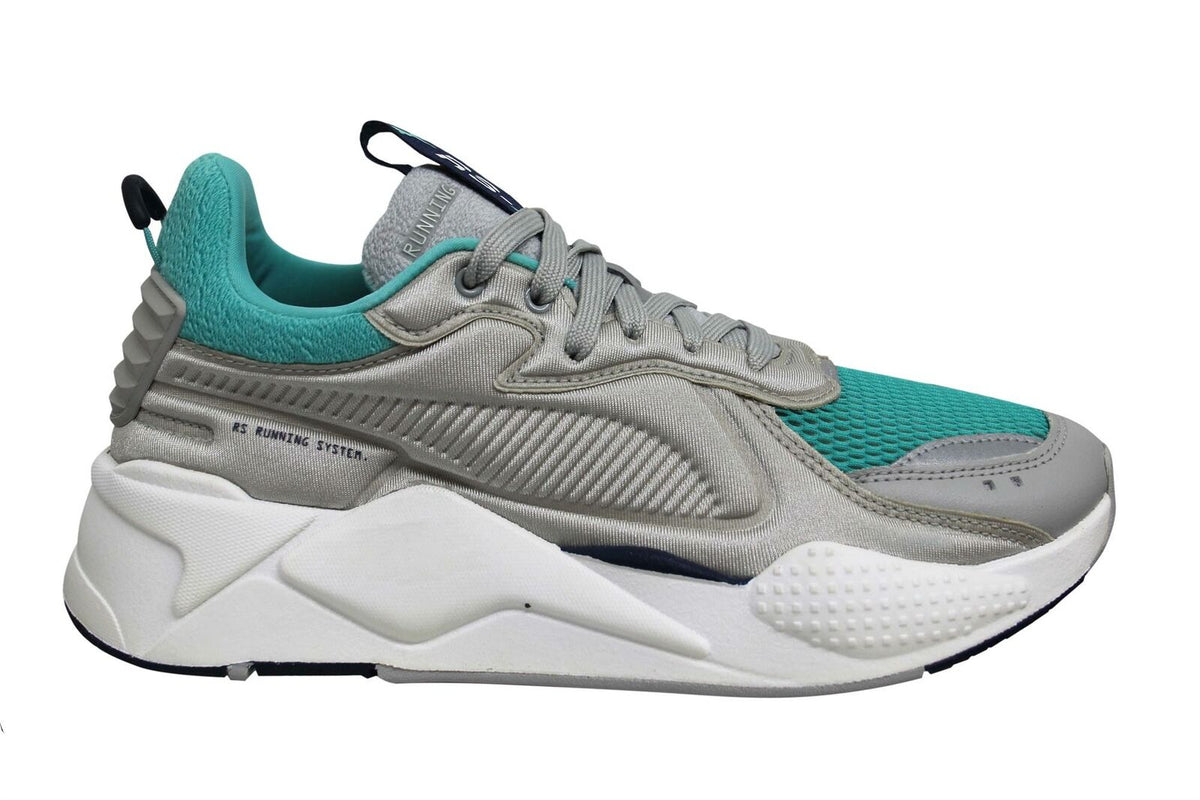 Puma RS-X Softcase Mens Grey/Turquoise Running Shoes