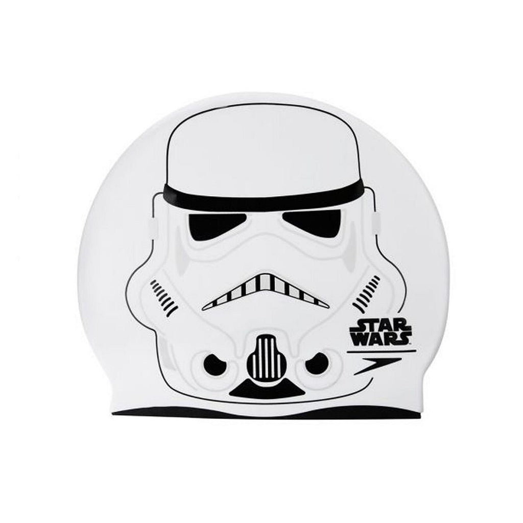 Speedo Star Wars Unisex White Printed Silicone Swimming Cap