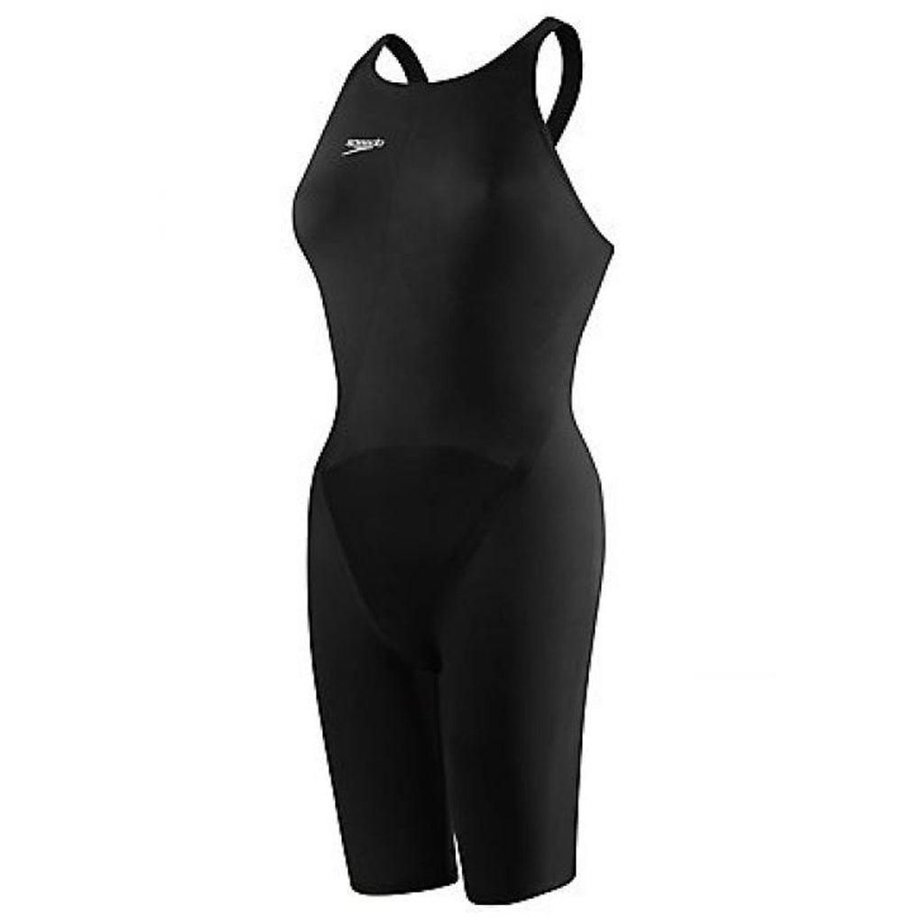 Speedo LZR Elite 2 Black Closedback Kneeskin Womens Swimwear 8 09171B610