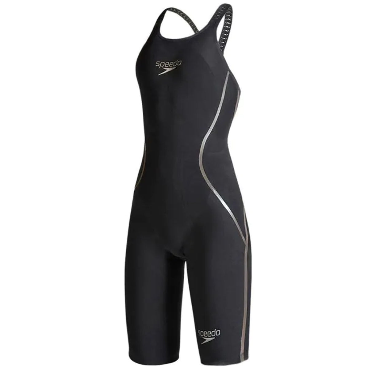 Speedo Fastskin LZR Racer X Openback Kneeskin Womens Black/Gold Swimwear