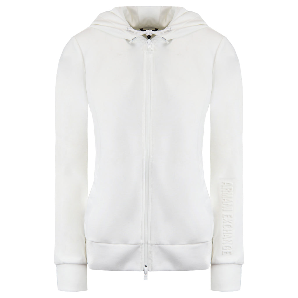 Armani Exchange Womens White Track Jacket