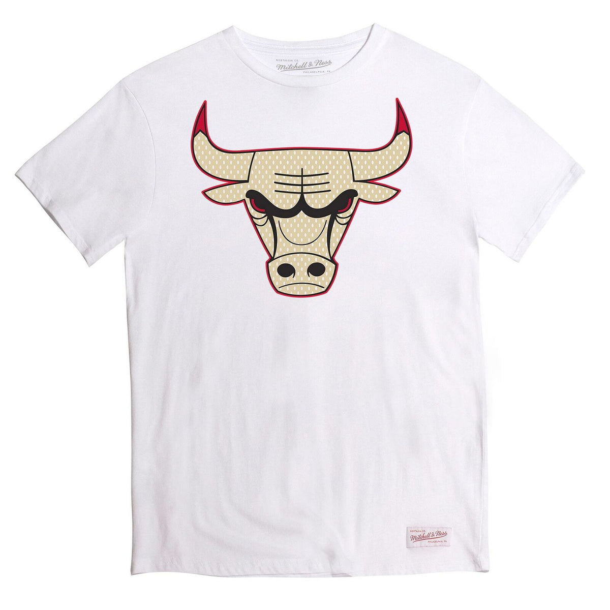Mitchell & Ness Chicago Bulls Mens White T-Shirt