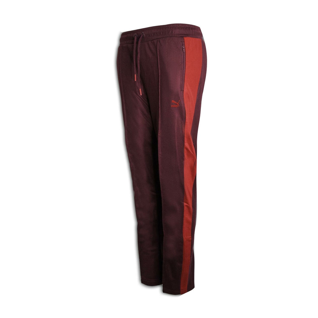 Puma T7 Slim Fit Womens Burgundy Joggers