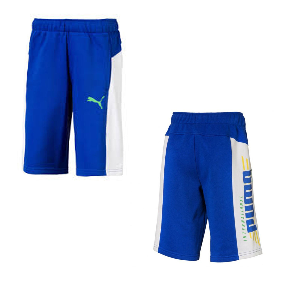 Puma Alpha Kids Blue/White Shorts