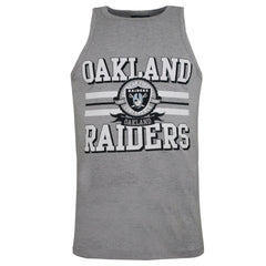 NFL Team Apparel Oakland Raiders Mens Grey Tank Top