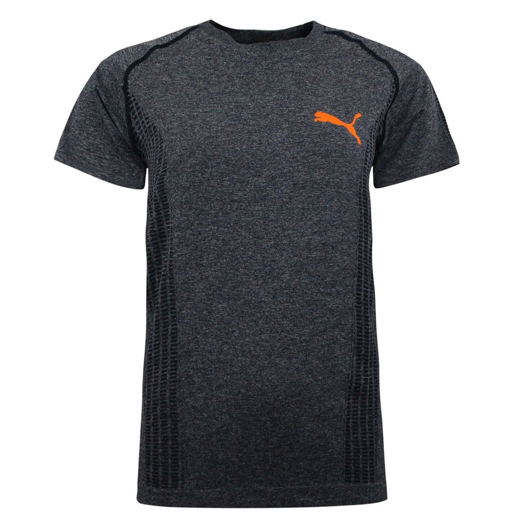 Puma Mens EvoKnit Grey Orange T-Shirt