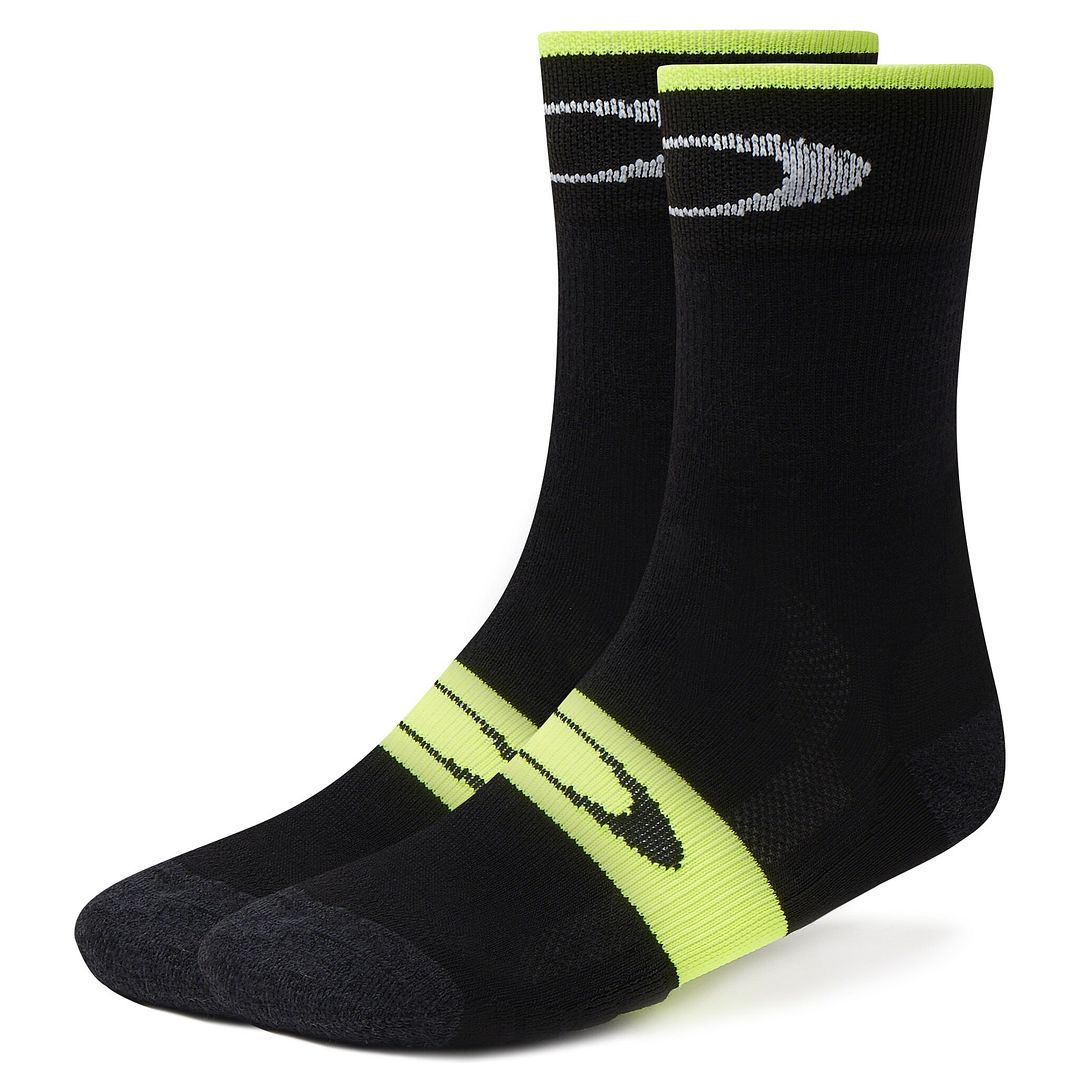 Oakley Thermal Mens Black/Neon Yellow Cycling Socks