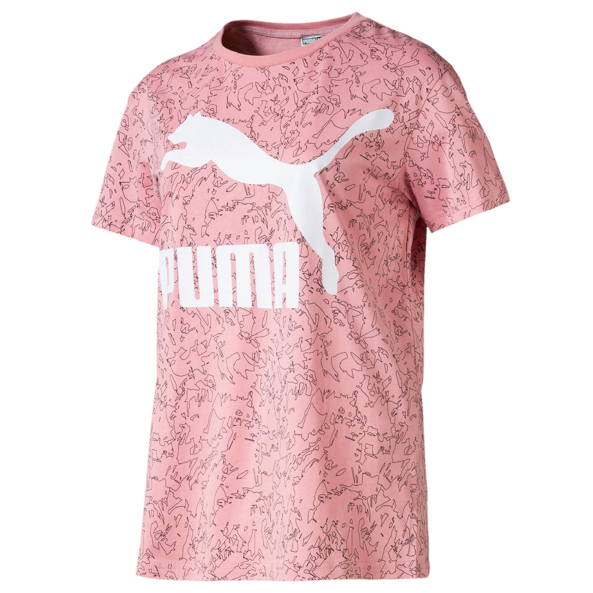 Puma AOP Womens Pink T-Shirt