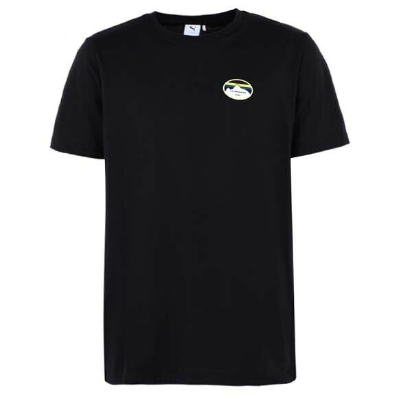 Puma x Les Benjamins Tee Mens Black Logo Casual T-Shirt 595473 01