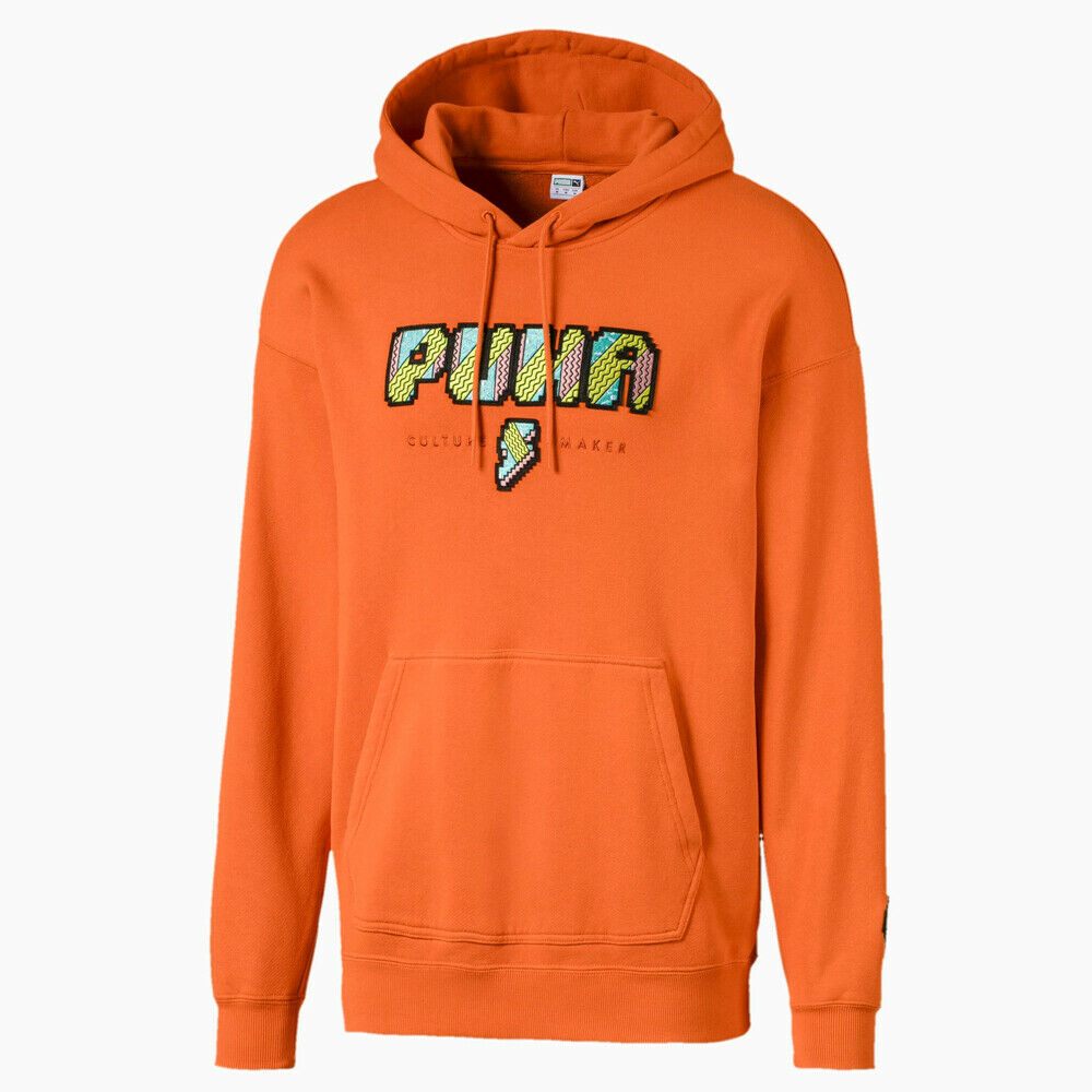 Puma Pop Style Culture Maker Mens Orange Hoodie