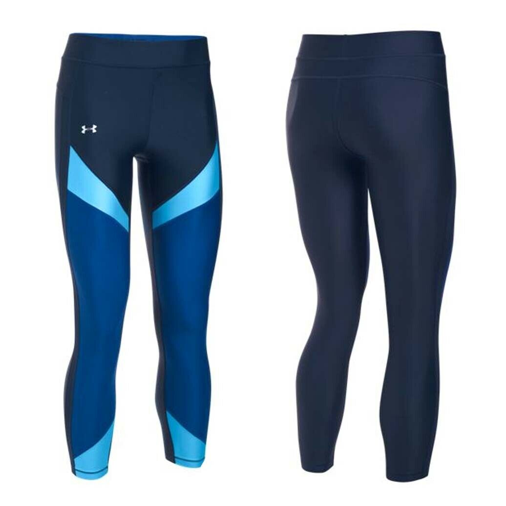 Under Armour HeatGear Womens Blue Ankle Leggings