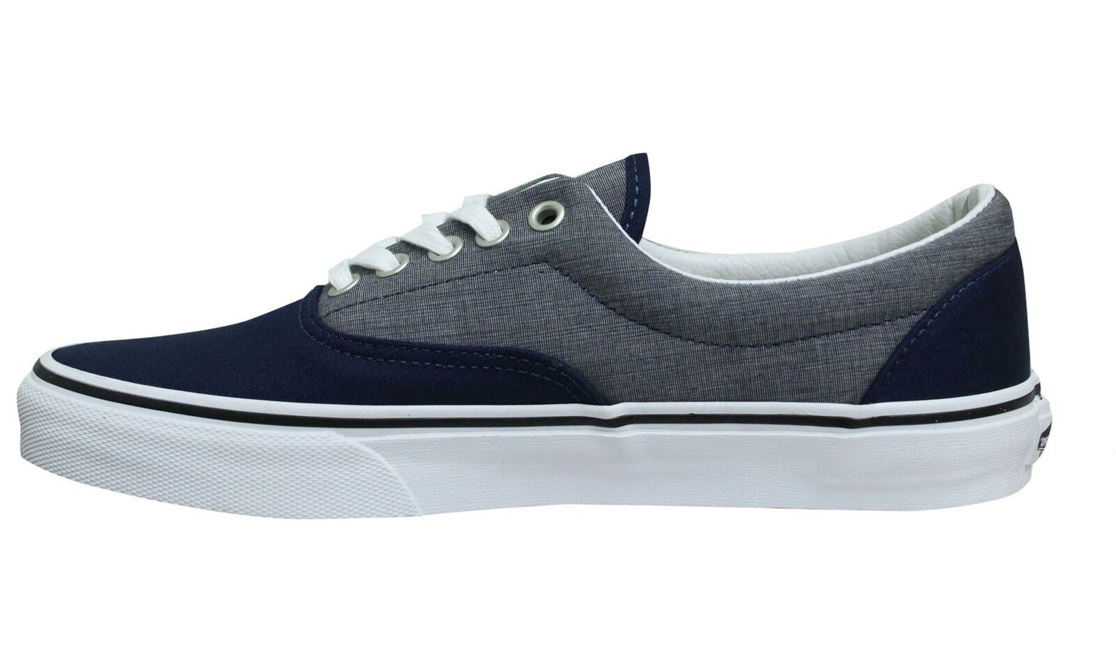 Vans Off The Wall MLX Chambray Blue Low Lace Up Plimsolls Shoes - Mens