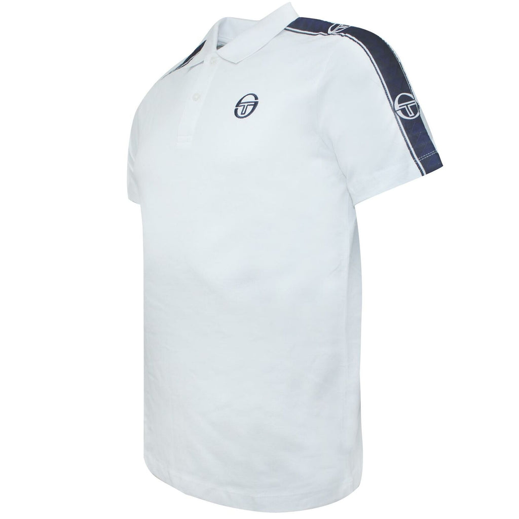 Sergio Tacchini Mens Foley White Polo Shirt