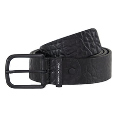 Armani Exchange Tongue Mens Black Belt