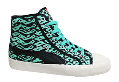 Puma Ibiza Mid Unisex Green Leopard Print Trainers