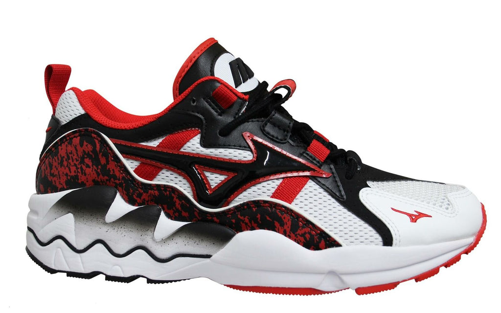 Mizuno Sport Style Wave Rider 1 Mens White/Red Trainers