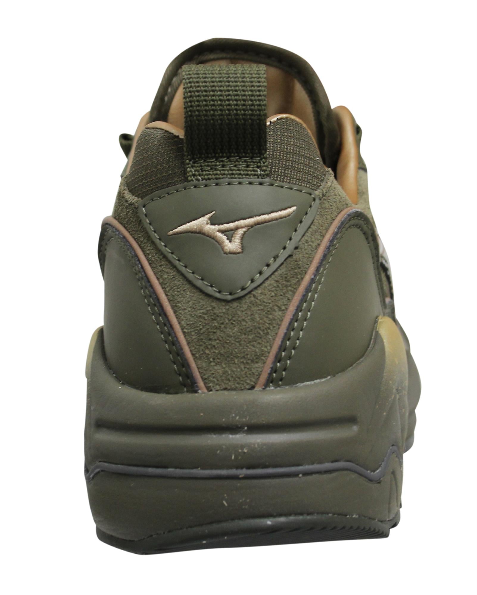 Mizuno Sport Style Wave Rider 1 Green Trainers - Mens