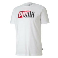 Puma Flock Graphic Mens White T-Shirt